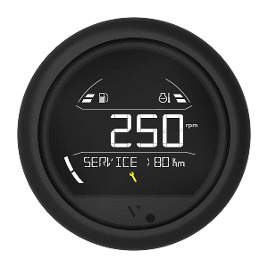 Veratron VL Digital 85 w/Round Black Bezel