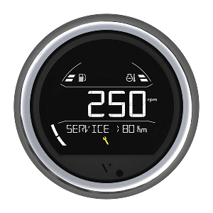 Veratron VL Digital 85 w/Round Chrome Bezel