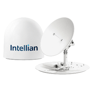 INTELLIAN Intellian t130N 1.25M Maritime Global Satellite TV Antenna System in v130NX Matching Radome - T4-131BW3