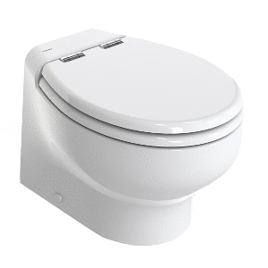 Thetford Silence Plus 2G w/Wood Polyester Soft Close Seat & Standard Solenoid - Short, White - 12V