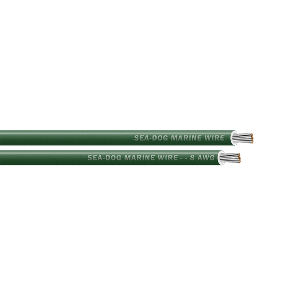 Sea-Dog 8 AWG Green Primary Wire - 50'