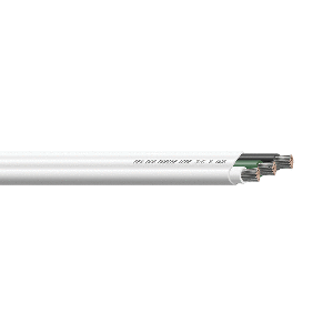 Sea-Dog 8/3 AWG Flat Triplex Wire - White/Green/Black - 25'