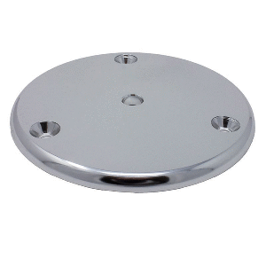 TACO Round Pad 3-Hole Mill Finish - 4-1/2"