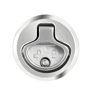 Whitecap 2" Beveled Locking Slam Latch w/Backing Plate