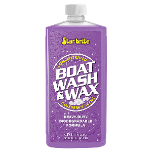 Star brite Boat Wash & Wax - Heavy Duty Concentrate - Blueberry Scent - 16 oz