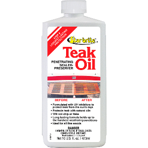 Star brite Teak Oil - Long Lasting, Penetrating, Sealer, & Preserver w/UV Inhibitors - 16 oz