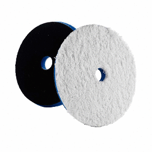 Lake Country HDO Heavy Cutting Microfiber Pad 6.5" - Blue Foam w/White Microfiber
