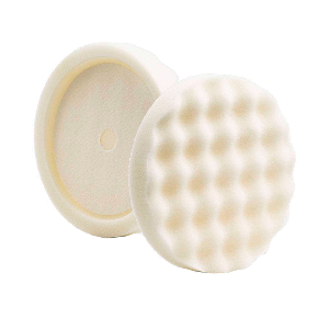Lake Country White Compounding Waffle Pro Recessed Pad 8" x 1.5"
