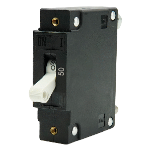 Egis C Series White Toggle Panel Mount Circuit Breaker - Single Pole 50A