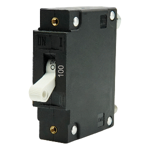Egis C Series White Toggle Panel Mount Circuit Breaker - Single Pole 100A