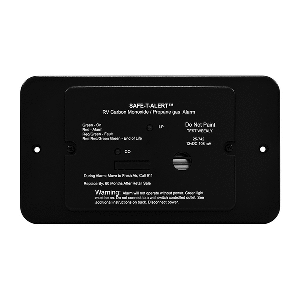Safe-T-Alert 25 Series Flush Mount Dual Carbon Monoxide/Propane Alarm w/Trim Ring - Black - 12V Hard Wire
