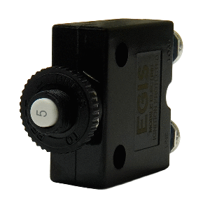 Egis 5A Push Button Panel Mount Circuit Breaker - Screw Terminals