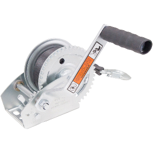 Load Rite Single-Speed Trailer Winch - 1100lbs - 20' Strap - 7" Handle