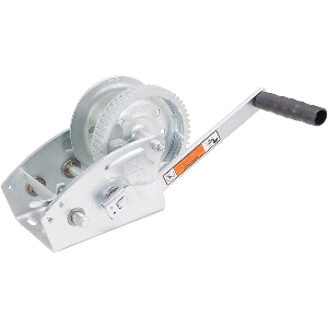 Load Rite Two-Speed Trailer Winch - 3200lbs - 25' Strap - 8" Handle