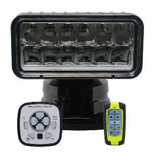 ACR RCL-200 Black Wireless LED Searchlight w/URP-103 Wired Point Pad &amp; URH-103 Wireless Handheld Remote