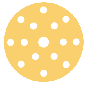 RUPES MULTIPURPOSE Paper Abrasive Discs 150mm (6") - 15 Holes - P80 Grit *Box of 50pcs
