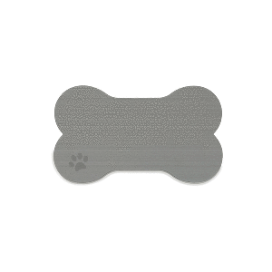 SeaDek Dog Bowl Mat - Storm Grey/Black - Small - 12" x 21"