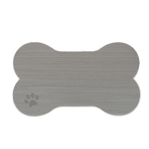 SeaDek Dog Bowl Mat - Storm Grey/Black - Large - 16.5" x 29.5"