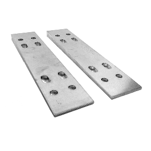 Bob's Machine Reversible Transom Wedges 2 Degrees - Aluminum Finish