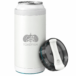 Toadfish SmartGrip 4-in-1 Can Cooler - 12oz - White