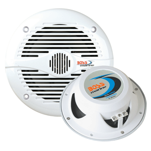 Boss Audio MR50W 5.25^ Round Marine Speakers - (Pair) White