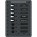 Blue Sea 8159 AC 8 Position 230v (European) Breaker Panel (White Switches)