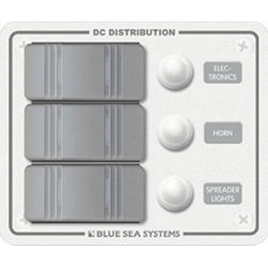 Blue Sea Systems Blue Sea 8274 Water Resistant Panel - 3 Position - White - Vertical Mount