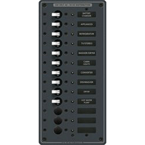Blue Sea Systems Blue Sea 8580 AC 13 Position 230v (European) Breaker Panel (White Switches)
