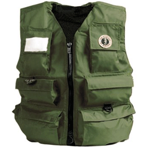 Mustang Survival Mustang Inflatable Fisherman’s Vest - Manual - XL - Olive - MIV-10-XL-OL