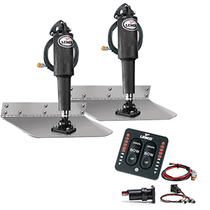 Lenco 9^ x 9^ Standard Trim Tab Kit w/LED Indicator Switch Kit 12V