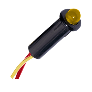 Paneltronics LED Indicator Light - Amber - 24 VDC - 1/4" - 048-029