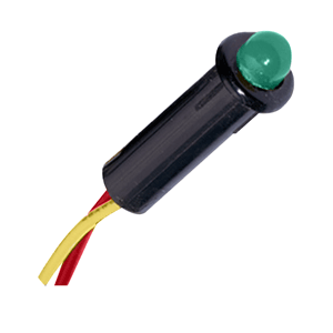 Paneltronics LED Indicator Light - Green - 120 VAC - 1/4" - 048-016
