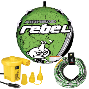 AIRHEAD Watersports AIRHEAD Rebel Kit w/Deck Tube, Pump & Tube Rope - AHRE-12