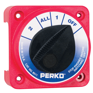 Perko Compact Medium Duty Battery Selector Switch w/o Key Lock - 8511DP