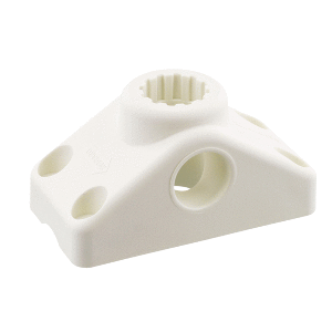 Scotty Combination Side / Deck Mount - White - 241-WH