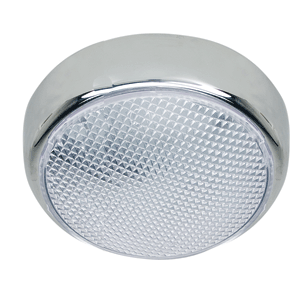 Perko Round Surface Mount LED Dome Light - Chrome Plated - w/o Switch - 1355DP0CHR