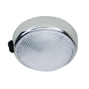 Perko Round Surface Mount LED Dome Light - Chrome Plated - w/Switch - 1356DP0CHR