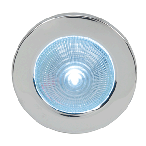 Perko Round Chrome Plated Surface Mount LED Dome Light - 1157DP1CHR