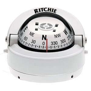 Ritchie-S-53W-Explorer-Compass-Surface-Mount-White