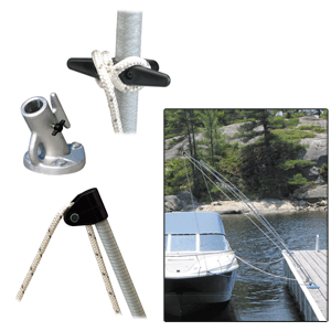 Dock Edge Premium Mooring Whips 2PC 12ft 5|000 LBS up to 23ft