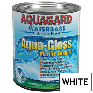 Aquagard Aqua Gloss Waterbased Enamel - 1Qt - White - 80021