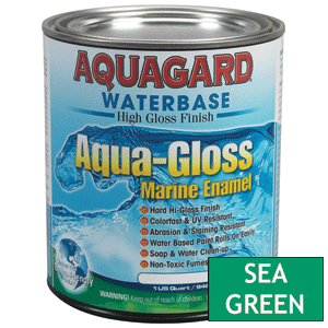Aquagard Aqua Gloss Waterbased Enamel - 1Qt - Sea Green - 80017