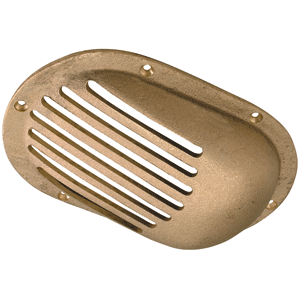 Perko 3-1/2" x 2-1/2" Scoop Strainer Bronze MADE IN THE USA - 0066DP1PLB