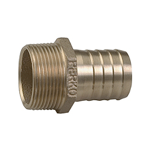 Perko 1/2" Pipe to Hose Adapter Straight Bronze MADE IN THE USA - 0076DP4PLB