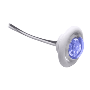 Innovative Lighting LED Bulkhead/Livewell Light "The Shortie" Blue LED w/ White Grommet - 011-2540-7