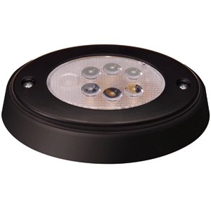 Innovative Lighting 6-LED Oval Recess Compartment Light White w/Black Bezel - 061-5000-7