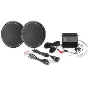 Poly-Planar MP3-KIT-AB MP3 Input/Speaker/Amp Kit - Black