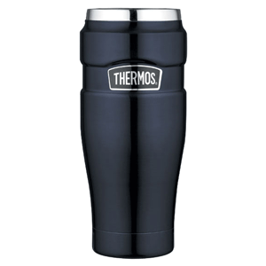 Thermos Stainless King™ Vacuum Insulated Travel Tumbler - 16 oz. - Stainless Steel/Midnight Blue - SK1005MBTRI4