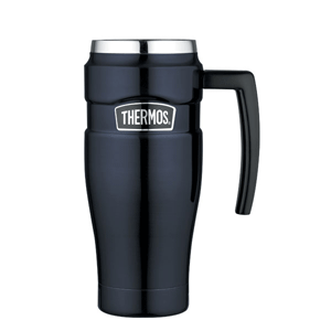 Thermos Stainless King™ Vacuum Insulated Travel Mug - 16 oz. - Stainless Steel/Midnight Blue - SK1000MBTRI4