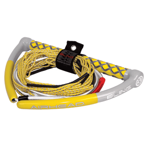 AIRHEAD Watersports AIRHEAD Bling Spectra Wakeboard Rope - 75’ 5-Section - Yellow - AHWR-12BL